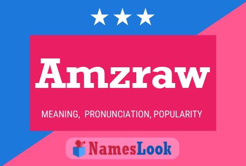 Amzraw Name Poster