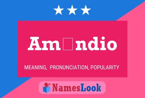 Amândio Name Poster