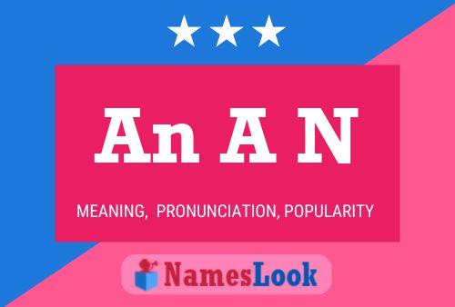 An A N Name Poster