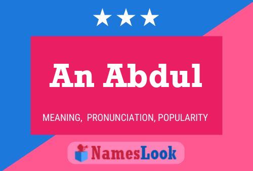 An Abdul Name Poster