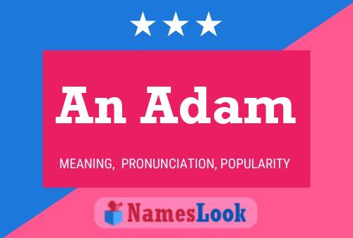 An Adam Name Poster