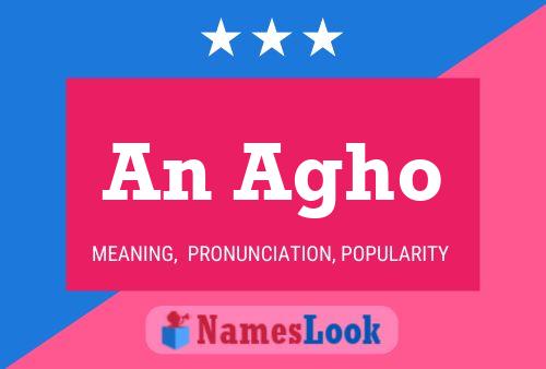 An Agho Name Poster