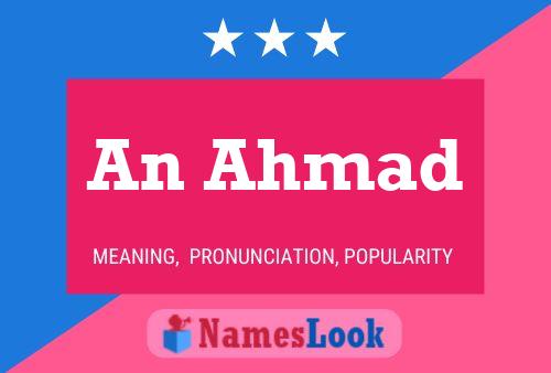 An Ahmad Name Poster