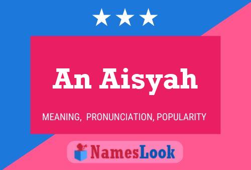 An Aisyah Name Poster