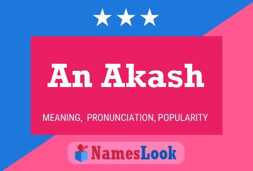 An Akash Name Poster