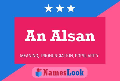 An Alsan Name Poster