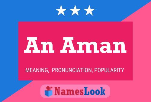 An Aman Name Poster