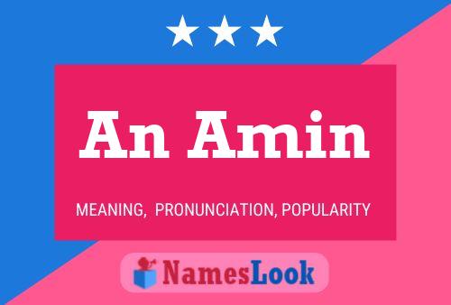 An Amin Name Poster