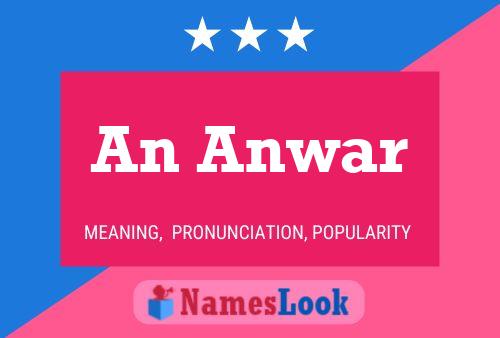 An Anwar Name Poster