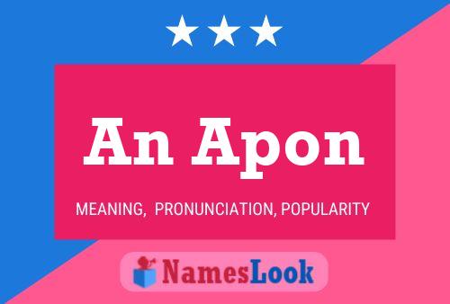 An Apon Name Poster