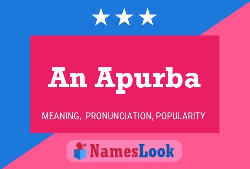 An Apurba Name Poster