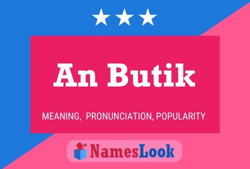 An Butik Name Poster