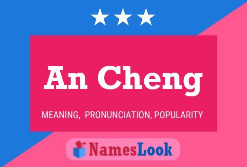 An Cheng Name Poster