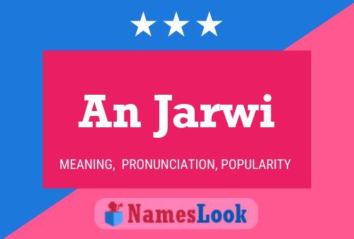 An Jarwi Name Poster