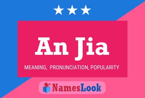 An Jia Name Poster