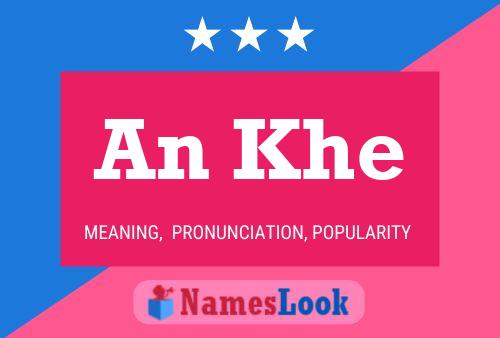 An Khe Name Poster