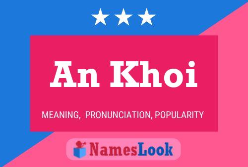 An Khoi Name Poster