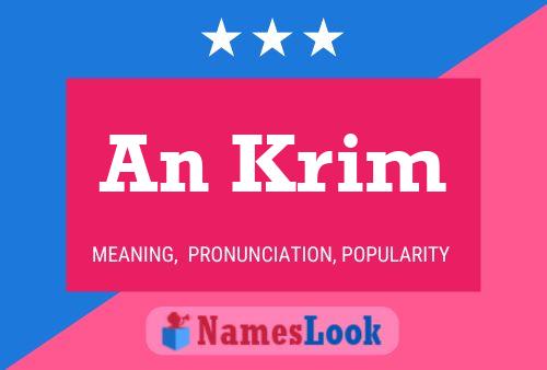 An Krim Name Poster