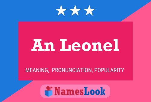 An Leonel Name Poster