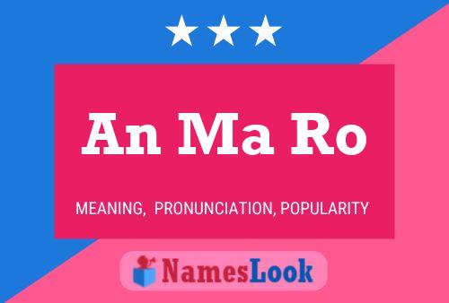 An Ma Ro Name Poster