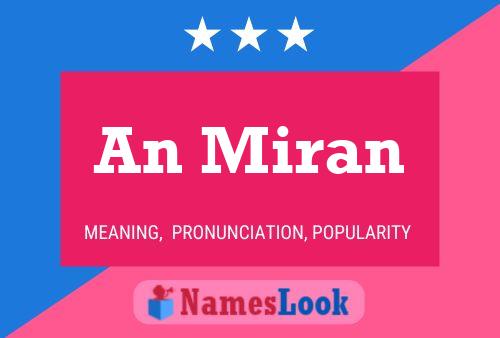 An Miran Name Poster