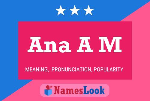 Ana A M Name Poster