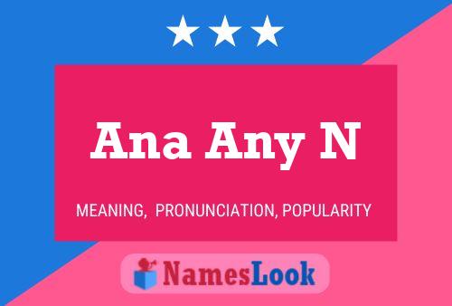 Ana Any N Name Poster