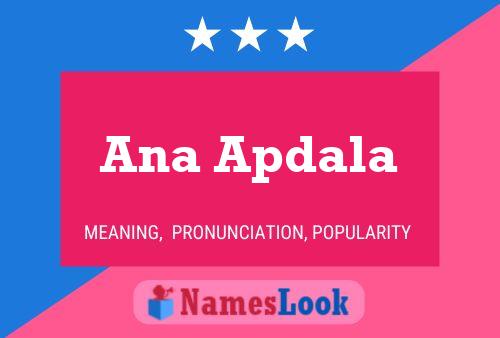 Ana Apdala Name Poster