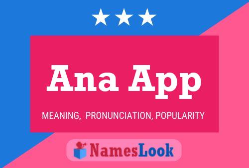 Ana App Name Poster