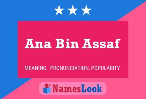 Ana Bin Assaf Name Poster