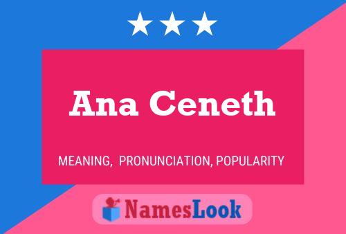 Ana Ceneth Name Poster