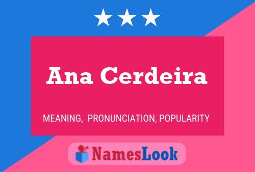 Ana Cerdeira Name Poster