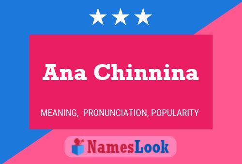 Ana Chinnina Name Poster