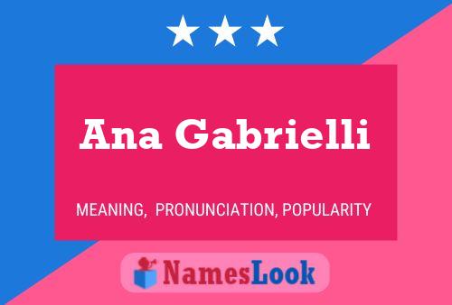 Ana Gabrielli Name Poster