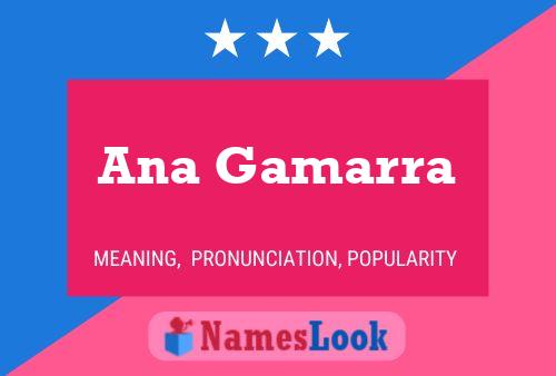 Ana Gamarra Name Poster