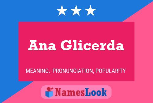 Ana Glicerda Name Poster