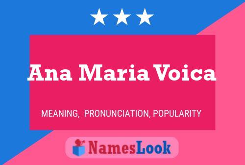 Ana Maria Voica Name Poster