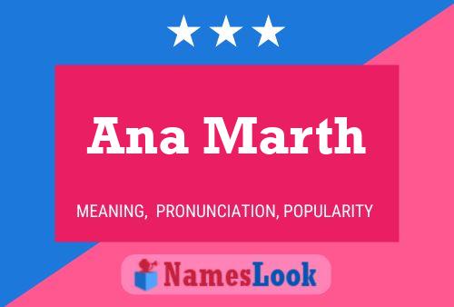 Ana Marth Name Poster