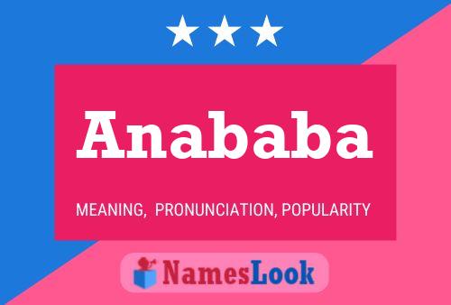 Anababa Name Poster