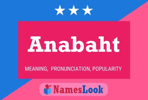 Anabaht Name Poster