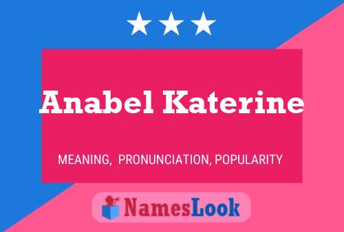 Anabel Katerine Name Poster