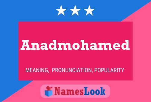 Anadmohamed Name Poster