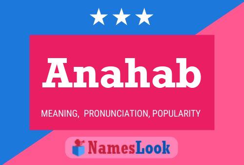 Anahab Name Poster