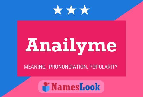 Anailyme Name Poster