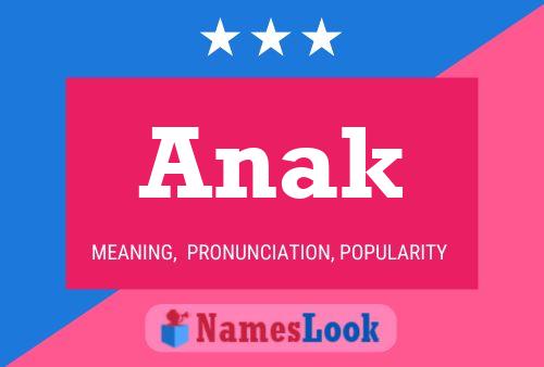 Anak Name Poster