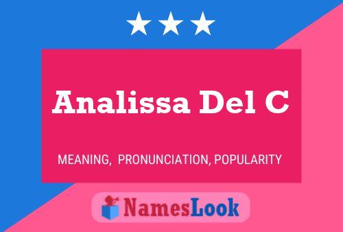 Analissa Del C Name Poster