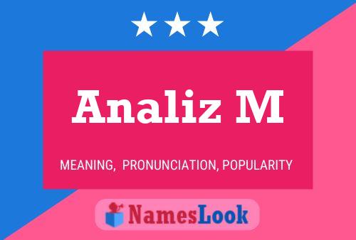 Analiz M Name Poster