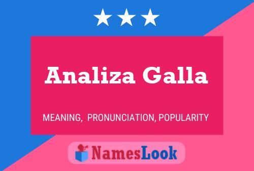 Analiza Galla Name Poster