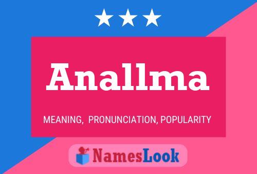 Anallma Name Poster