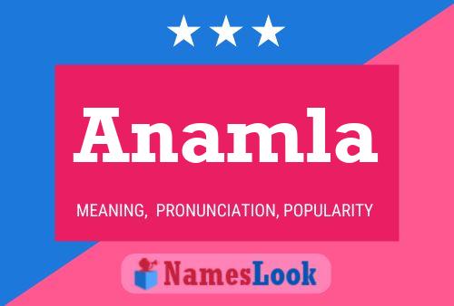 Anamla Name Poster